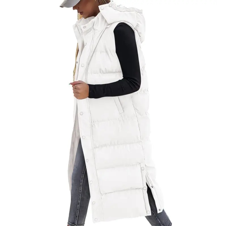 Charlotte | Quilted Hooded Zip-Up Puffer Vest