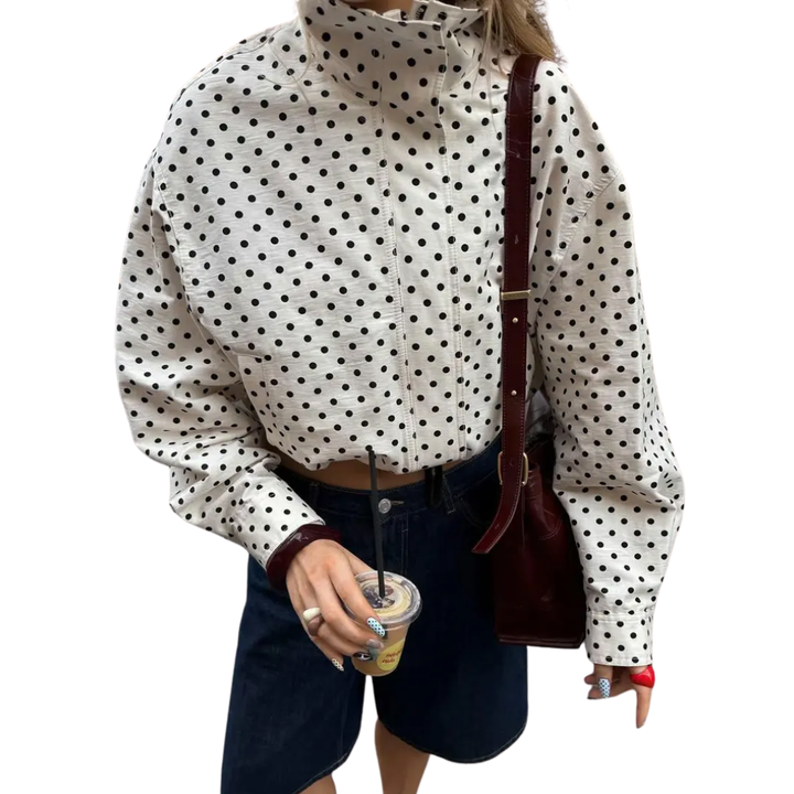 Kristy | Chic Polka Dot Blazer Jacket