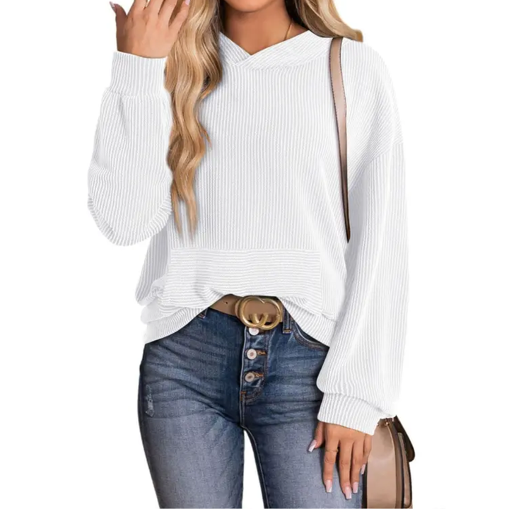 Olivia | Relaxed Twisted Hood Pullover Sweatshirt
