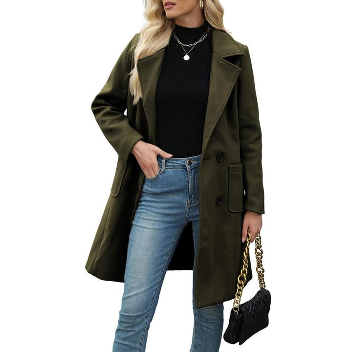 Natalie | Casual Wool Blend Warm Coat with Notch Lapel for Winter Wear