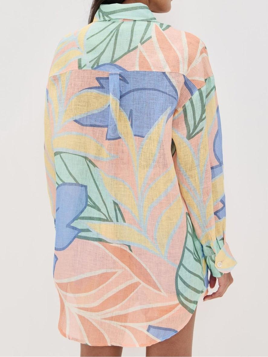 Karin | Short set with print Foglie tropical