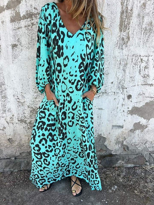 Jessa - Maxi Jurk Luipaard