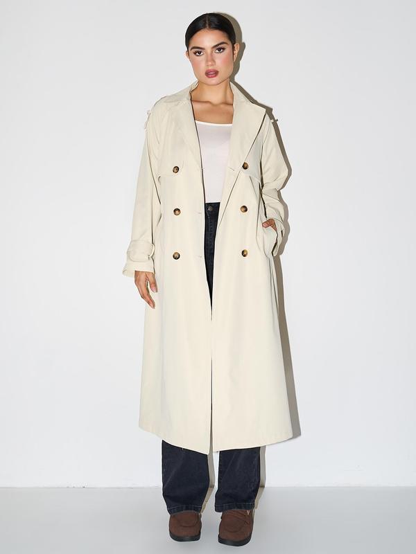 Paige | Elegant Double Breasted Winter Warm Trench Coat