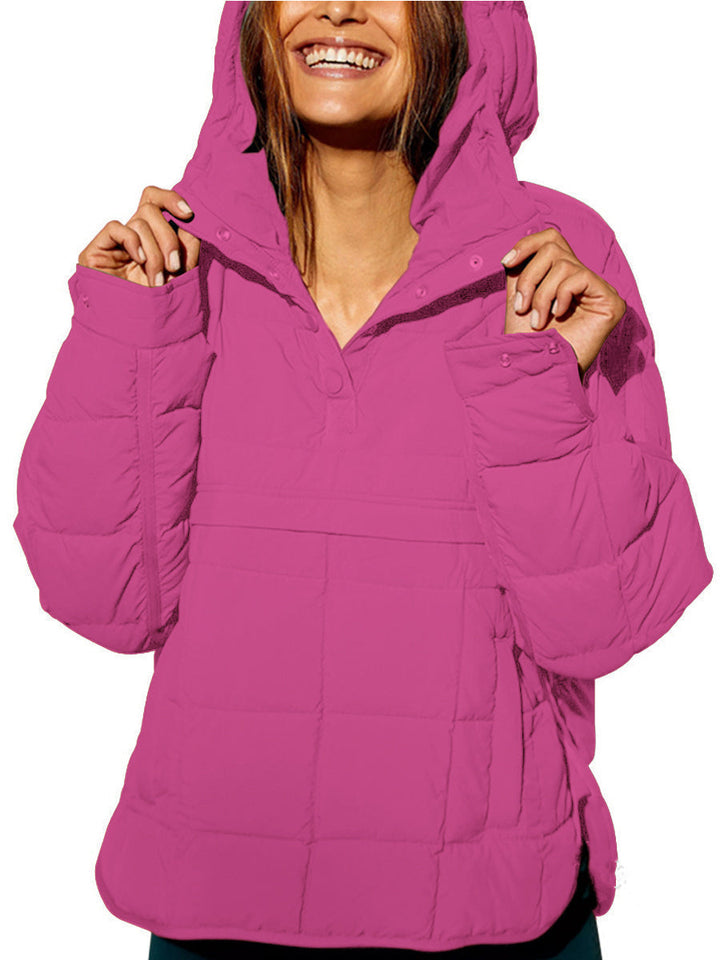 Zoe | Oversized Hooded Pullover Hooded Jacket