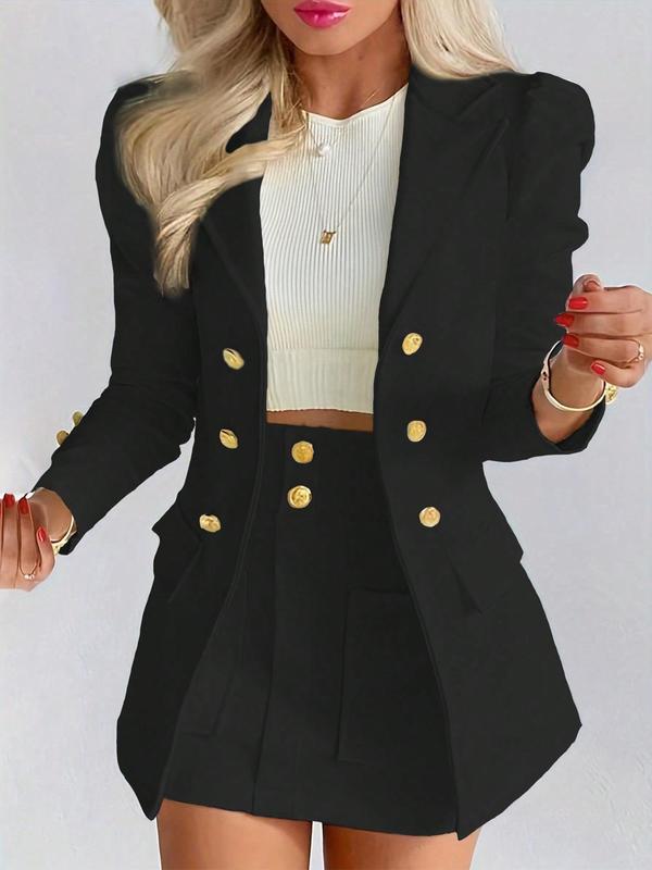 Danielle | Elegant Two-Piece Blazer & Skirt Set for Winter & Fall Fashion