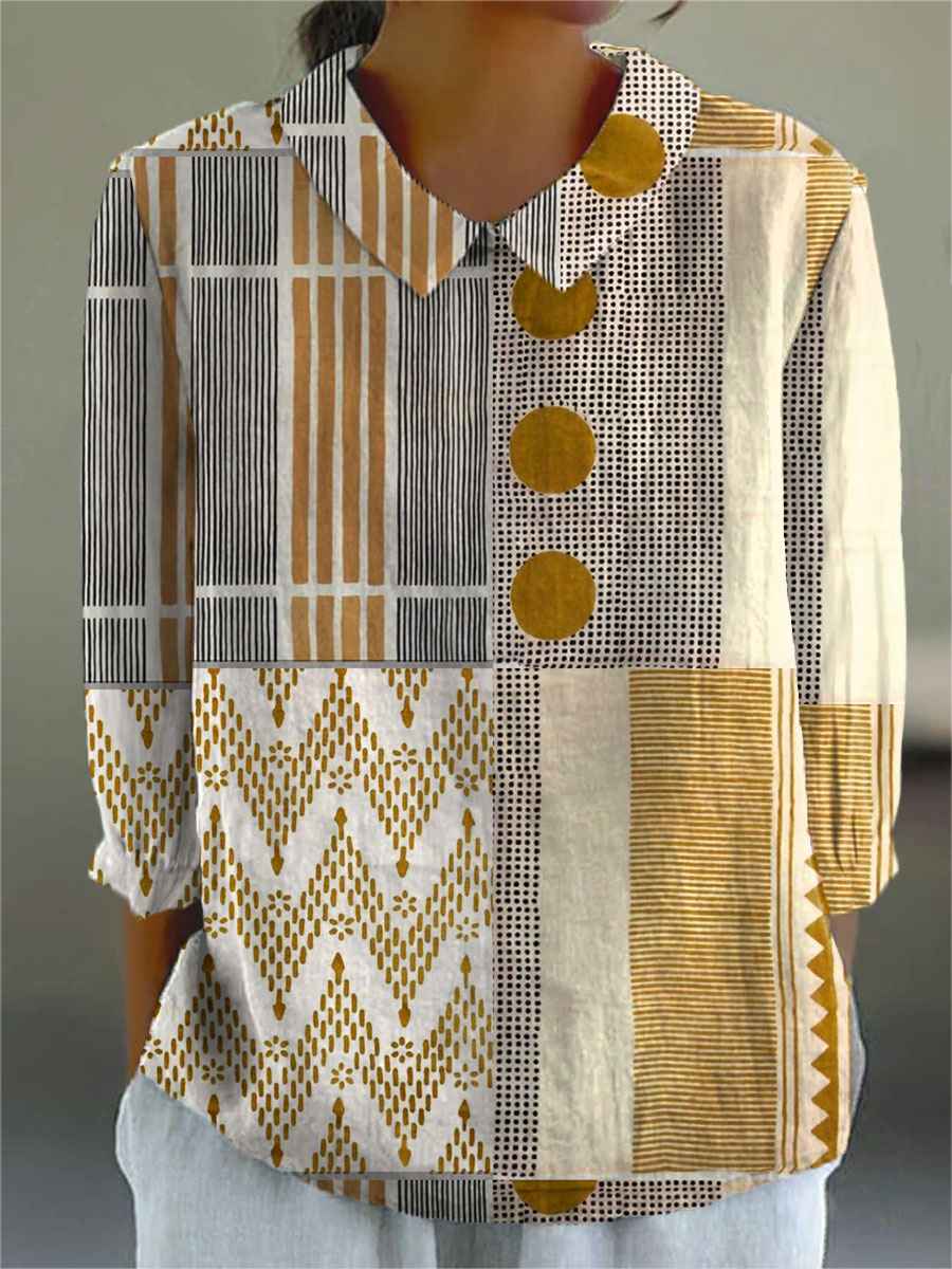 Ruby Rose | Artistic blouse with print