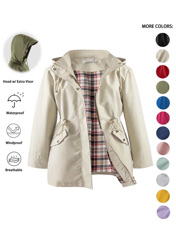 Rachael | Lightweight Hooded Trench Coat for Casual Outings