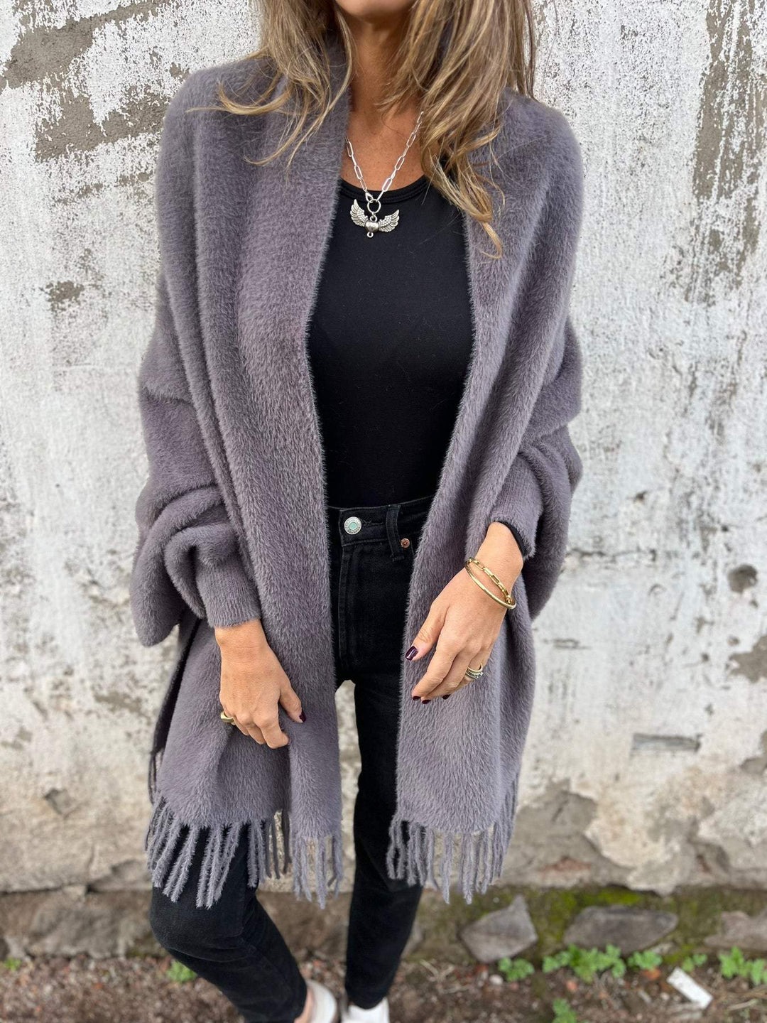 Evie | Elegant Drape Cardigan