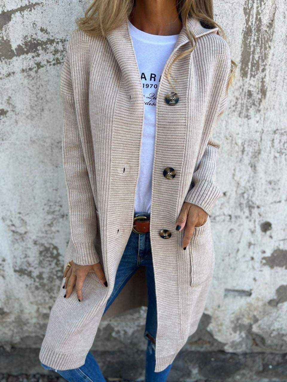 Felicity | Chic Long Knit Cardigan