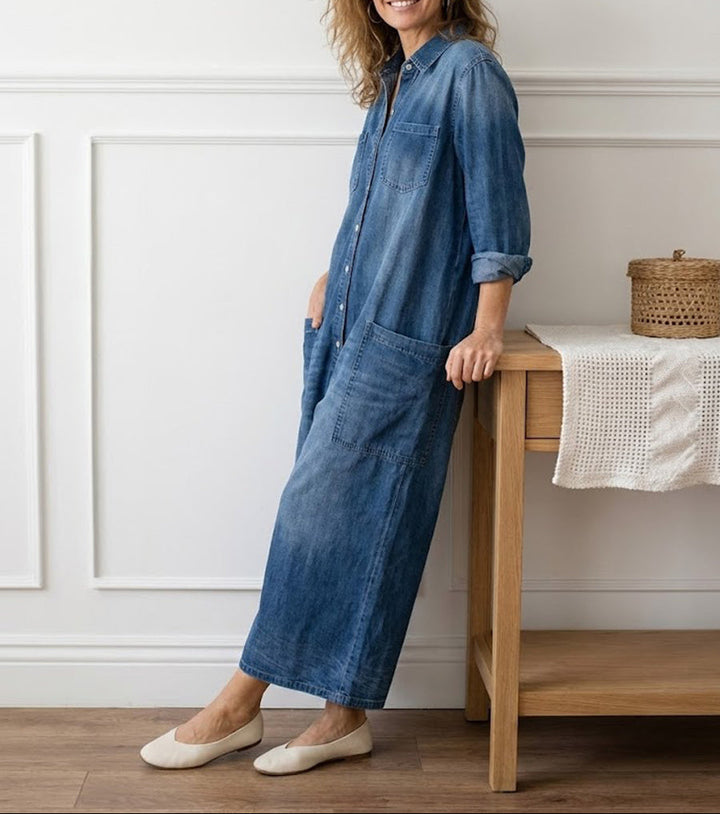 Eden - Denim Cotton Jumpsuit
