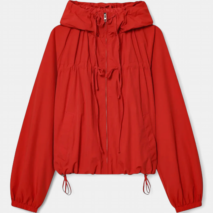 Annabelle | Y2K Bow-Detail Drawstring Hoodie Jacket