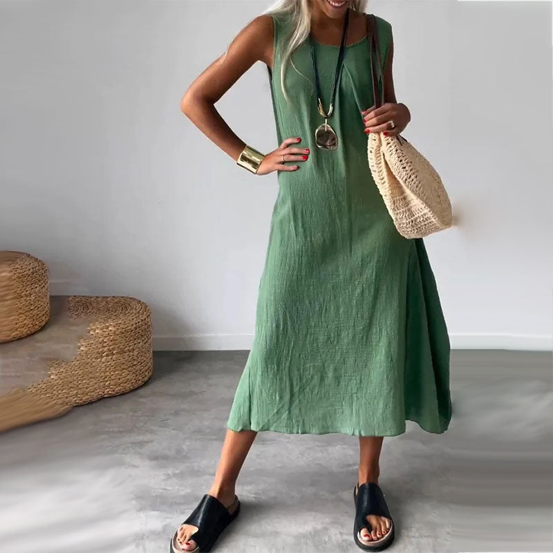 Amaris - Casual Mouwloze Jurk