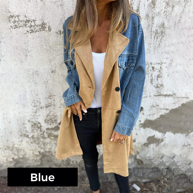 Willow | Two-Tone Denim Trench