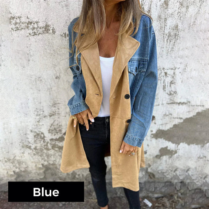 Willow | Two-Tone Denim Trench