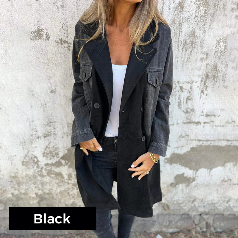 Willow | Two-Tone Denim Trench