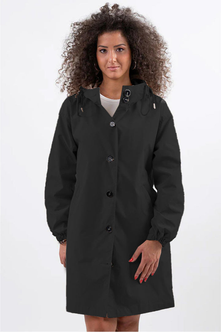 Megan | Oversized Water-Resistant Windbreaker