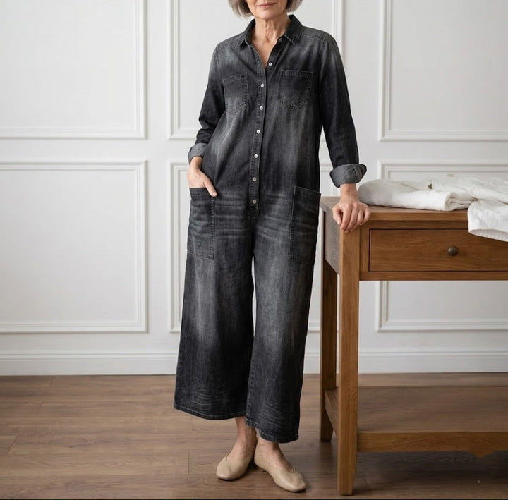Eden - Denim Cotton Jumpsuit